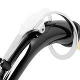 Maxbell Alto Saxophone Neck Durable Sax Replacement Part Brass for Alto Saxophone Argent with Cloth