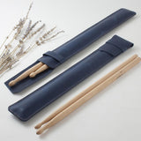 Maxbell Drumsticks Storage Bag Durable Carrying Case Portable Drumstick Leather Case Red