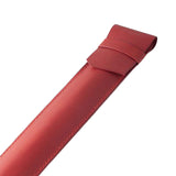 Maxbell Drumsticks Storage Bag Durable Carrying Case Portable Drumstick Leather Case Red