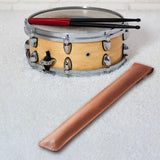 Maxbell Drumsticks Storage Bag Durable Carrying Case Portable Drumstick Leather Case Brown