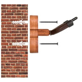 Maxbell Violin Wall Mount Hanger Violin Wall Stand for Music Room Decor Viola Violin Mahogany