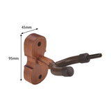 Maxbell Violin Wall Mount Hanger Violin Wall Stand for Music Room Decor Viola Violin Mahogany
