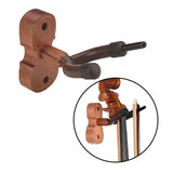 Maxbell Violin Wall Mount Hanger Violin Wall Stand for Music Room Decor Viola Violin Mahogany
