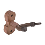 Maxbell Violin Wall Mount Hanger Violin Wall Stand for Music Room Decor Viola Violin Black Walnut