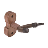 Maxbell Violin Wall Mount Hanger Violin Wall Stand for Music Room Decor Viola Violin Black Walnut