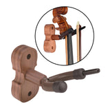 Maxbell Violin Wall Mount Hanger Violin Wall Stand for Music Room Decor Viola Violin Black Walnut
