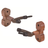 Maxbell Violin Wall Mount Hanger Violin Wall Stand for Music Room Decor Viola Violin Black Walnut