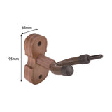 Maxbell Violin Wall Mount Hanger Violin Wall Stand for Music Room Decor Viola Violin Black Walnut