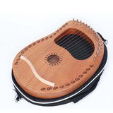 Maxbell Lyre Harp Carrying Bag Kalimba Storage Bag Water Resistant Portable Harp Bag 40x28x6.5cm