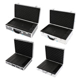 Maxbell Microphone Case Aluminum Impact Resistant Live Broadcast Hard Shell Mic Case 51x27x14cm argent