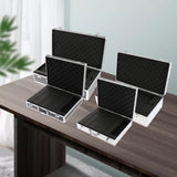 Maxbell Microphone Case Aluminum Impact Resistant Live Broadcast Hard Shell Mic Case 51x27x14cm argent