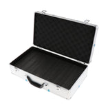 Maxbell Microphone Case Aluminum Impact Resistant Live Broadcast Hard Shell Mic Case 51x27x14cm argent