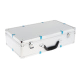 Maxbell Microphone Case Aluminum Impact Resistant Live Broadcast Hard Shell Mic Case 51x27x14cm argent