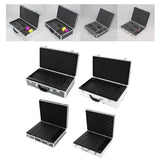 Maxbell Microphone Case Aluminum Impact Resistant Live Broadcast Hard Shell Mic Case 51x27x14cm argent