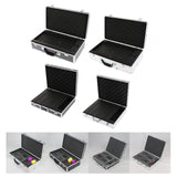 Maxbell Microphone Case Aluminum Impact Resistant Live Broadcast Hard Shell Mic Case 51x27x14cm argent