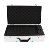 Maxbell Microphone Case Aluminum Impact Resistant Live Broadcast Hard Shell Mic Case 51x27x14cm argent