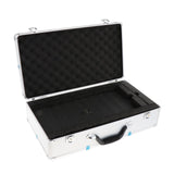 Maxbell Microphone Case Aluminum Impact Resistant Live Broadcast Hard Shell Mic Case 51x27x14cm argent