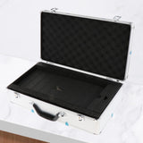 Maxbell Microphone Case Aluminum Impact Resistant Live Broadcast Hard Shell Mic Case 51x27x14cm argent