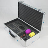 Maxbell Microphone Case Aluminum Impact Resistant Live Broadcast Hard Shell Mic Case 51x27x14cm argent