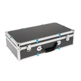 Maxbell Microphone Case Aluminum Impact Resistant Live Broadcast Hard Shell Mic Case 51x27x14cm black