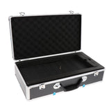 Maxbell Microphone Case Aluminum Impact Resistant Live Broadcast Hard Shell Mic Case 51x27x14cm black