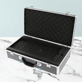 Maxbell Microphone Case Aluminum Impact Resistant Live Broadcast Hard Shell Mic Case 51x27x14cm black