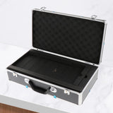 Maxbell Microphone Case Aluminum Impact Resistant Live Broadcast Hard Shell Mic Case 51x27x14cm black