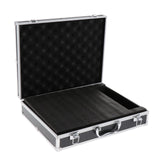 Maxbell Microphone Case Aluminum Impact Resistant Live Broadcast Hard Shell Mic Case 36.5x28.5x9cm argent