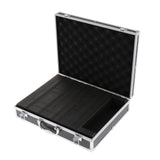 Maxbell Microphone Case Aluminum Impact Resistant Live Broadcast Hard Shell Mic Case 36.5x28.5x9cm argent