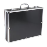 Maxbell Microphone Case Aluminum Impact Resistant Live Broadcast Hard Shell Mic Case 36.5x28.5x9cm argent