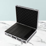 Maxbell Microphone Case Aluminum Impact Resistant Live Broadcast Hard Shell Mic Case 36.5x28.5x9cm argent