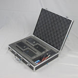 Maxbell Microphone Case Aluminum Impact Resistant Live Broadcast Hard Shell Mic Case 36.5x28.5x9cm argent