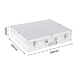 Maxbell Microphone Case Aluminum Impact Resistant Live Broadcast Hard Shell Mic Case 36.5x28.5x9cm black