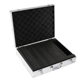 Maxbell Microphone Case Aluminum Impact Resistant Live Broadcast Hard Shell Mic Case 36.5x28.5x9cm black