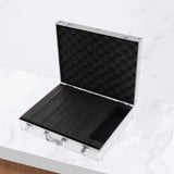 Maxbell Microphone Case Aluminum Impact Resistant Live Broadcast Hard Shell Mic Case 36.5x28.5x9cm black