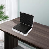 Maxbell Microphone Case Aluminum Impact Resistant Live Broadcast Hard Shell Mic Case 36.5x28.5x9cm black