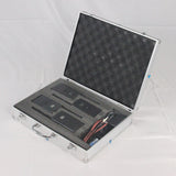 Maxbell Microphone Case Aluminum Impact Resistant Live Broadcast Hard Shell Mic Case 36.5x28.5x9cm black