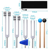 Maxbell Aluminum Alloy Tuning Fork Music Tuning Gadgets for Pianos Guitars Musicians