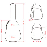 Maxbell Guitar Gig Bag Durable Padded Musical Instrument Accessories Bass Guitar Bag Black