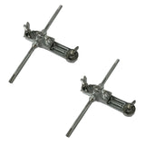 Maxbell Bass Drum Cowbell Holder Extension Bracket Durable Cowbell Clamp Replacement Double head