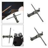 Maxbell Bass Drum Cowbell Holder Extension Bracket Durable Cowbell Clamp Replacement Double head