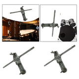 Maxbell Bass Drum Cowbell Holder Extension Bracket Durable Cowbell Clamp Replacement Double head