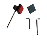 Maxbell Bass Drum Cowbell Holder Extension Bracket Durable Cowbell Clamp Replacement Double head