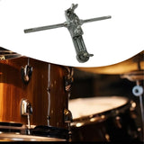 Maxbell Bass Drum Cowbell Holder Extension Bracket Durable Cowbell Clamp Replacement Double head