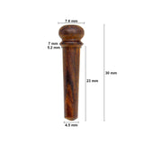 Maxbell 6 Pieces Bridge Pins Portable Accs Replacement Spare Part Guitar Bridge Pins