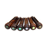 Maxbell 6 Pieces Bridge Pins Portable Accs Replacement Spare Part Guitar Bridge Pins