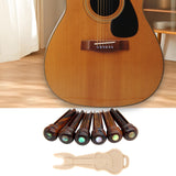 Maxbell 6 Pieces Bridge Pins Portable Accs Replacement Spare Part Guitar Bridge Pins