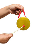Maxbell Mini Small Hand Cymbals Gong Instrument for Holiday Celebration Parties Kids 9cm