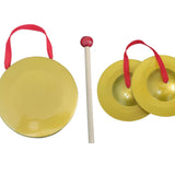 Maxbell Mini Small Hand Cymbals Gong Instrument for Holiday Celebration Parties Kids 9cm