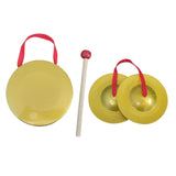 Maxbell Mini Small Hand Cymbals Gong Instrument for Holiday Celebration Parties Kids 12cm